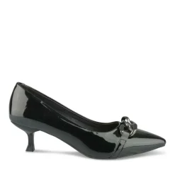 Escarpins NOIR Femme Motif Chaîne A Enfiler
