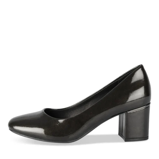 Escarpins NOIR Femme Motif Vernis Lacets