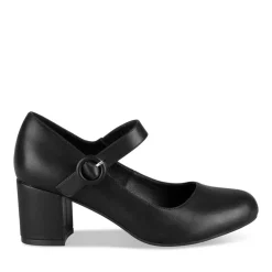 Escarpins NOIR Femme Motif Uni Boucle