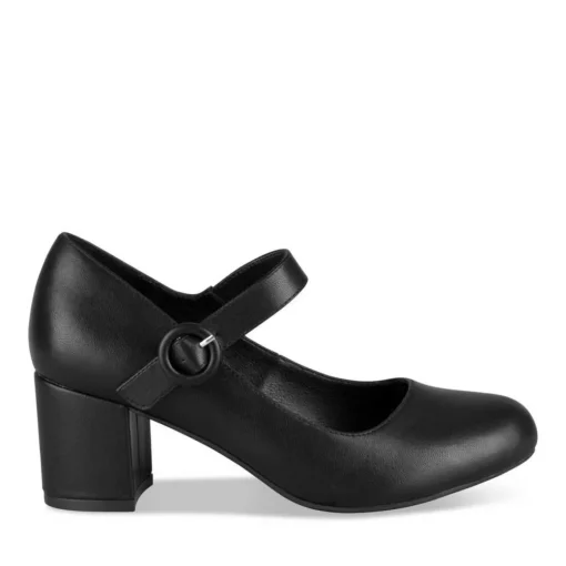 Escarpins NOIR Femme Motif Uni Boucle