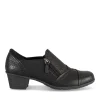 Escarpins NOIR Femme Motif Uni Fermeture éclair
