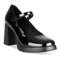 Escarpins NOIR Femme Motif Uni A Enfiler