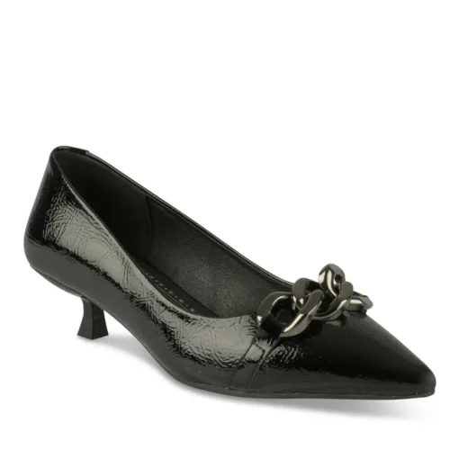 Escarpins NOIR Femme Motif Chaîne A Enfiler