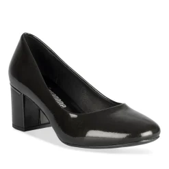 Escarpins NOIR Femme Motif Vernis Lacets