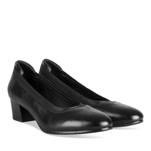 Escarpins NOIR Femme Motif Uni A Enfiler