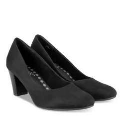 Escarpins NOIR Femme Motif Uni A Enfiler