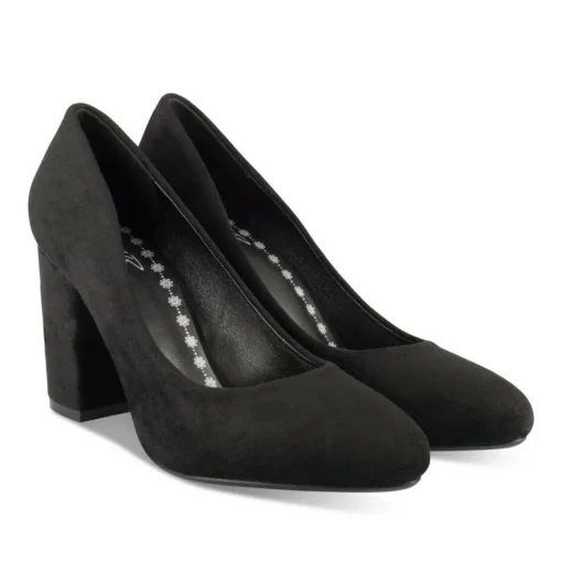Escarpins NOIR Femme Motif Uni A Enfiler