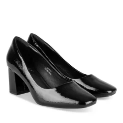 Escarpins NOIR Femme Motif Uni A Enfiler
