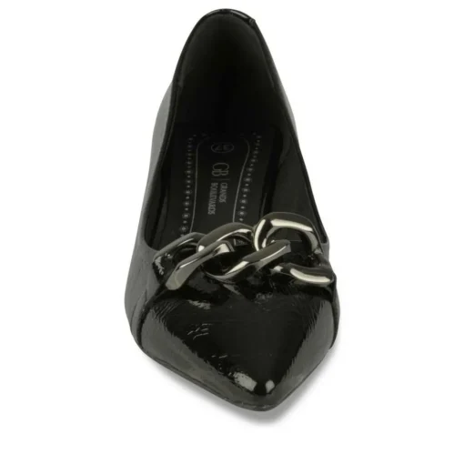 Escarpins NOIR Femme Motif Chaîne A Enfiler