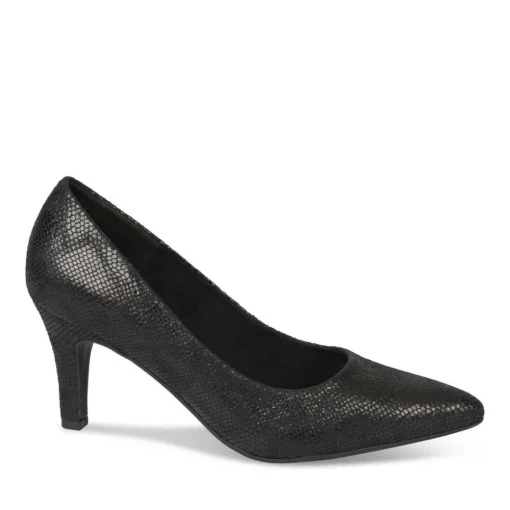Escarpins NOIR Femme Motif Uni A Enfiler