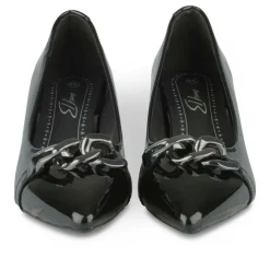 Escarpins NOIR Femme Motif Chaîne A Enfiler