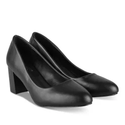 Escarpins NOIR Femme Motif Uni A Enfiler