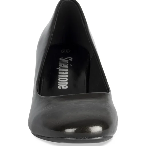 Escarpins NOIR Femme Motif Vernis Lacets