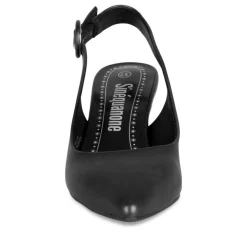 Escarpins NOIR Femme Motif Uni A Enfiler