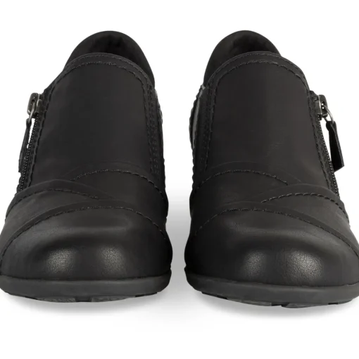 Escarpins NOIR Femme Motif Uni Fermeture éclair
