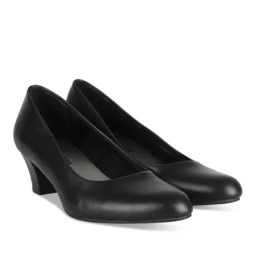 Escarpins NOIR Femme Motif Uni A Enfiler