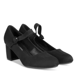 Escarpins NOIR Femme Motif Uni Boucle