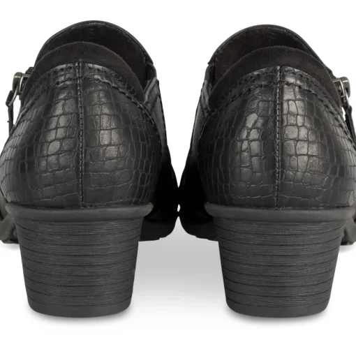 Escarpins NOIR Femme Motif Uni Fermeture éclair