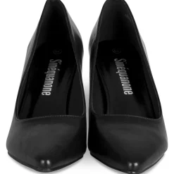 Escarpins NOIR Femme Motif Uni A Enfiler