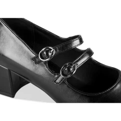 Escarpins NOIR Femme Motif Uni Boucle