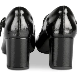 Escarpins NOIR Femme Motif Vernis Boucle