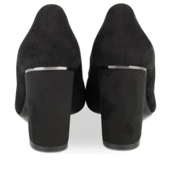 Escarpins NOIR Femme Motif Uni A Enfiler