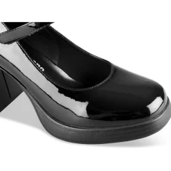 Escarpins NOIR Femme Motif Uni A Enfiler