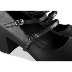 Escarpins NOIR Femme Motif Uni Boucle