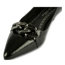 Escarpins NOIR Femme Motif Chaîne A Enfiler