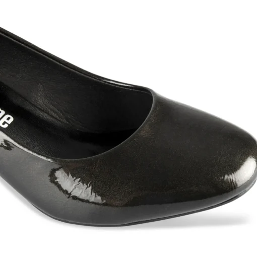 Escarpins NOIR Femme Motif Vernis Lacets