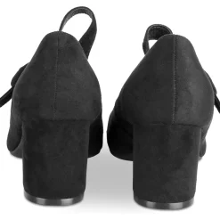 Escarpins NOIR Femme Motif Uni Boucle