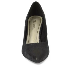 Escarpins NOIR Femme Motif Uni A Enfiler