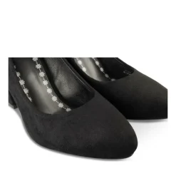 Escarpins NOIR Femme Motif Uni A Enfiler