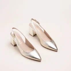 Escarpins OR Femme CUIR Motif Uni Boucle