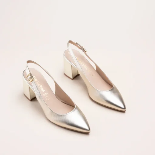 Escarpins OR Femme CUIR Motif Uni Boucle