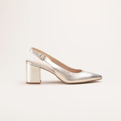 Escarpins OR Femme CUIR Motif Uni Boucle