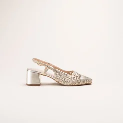 Escarpins OR Femme Motif Uni Boucle