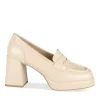Escarpins Plateforme BEIGE Femme Motif Vernis A Enfiler