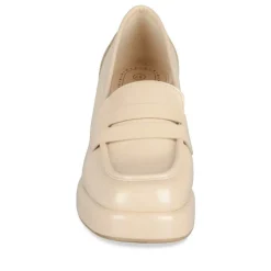 Escarpins Plateforme BEIGE Femme Motif Vernis A Enfiler
