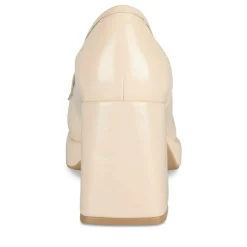 Escarpins Plateforme BEIGE Femme Motif Vernis A Enfiler