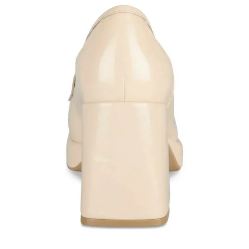 Escarpins Plateforme BEIGE Femme Motif Vernis A Enfiler