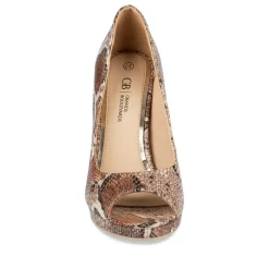 Escarpins Plateforme MARRON Femme