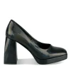 Escarpins Plateforme NOIR Femme Motif Uni A Enfiler