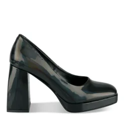 Escarpins Plateforme NOIR Femme Motif Uni A Enfiler