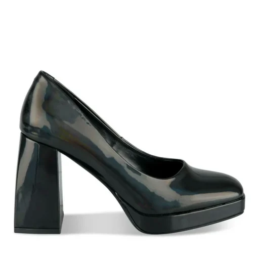Escarpins Plateforme NOIR Femme Motif Uni A Enfiler