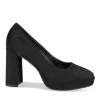 Escarpins Plateforme NOIR Femme Motif Uni A Enfiler