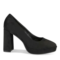 Escarpins Plateforme NOIR Femme Motif Uni A Enfiler