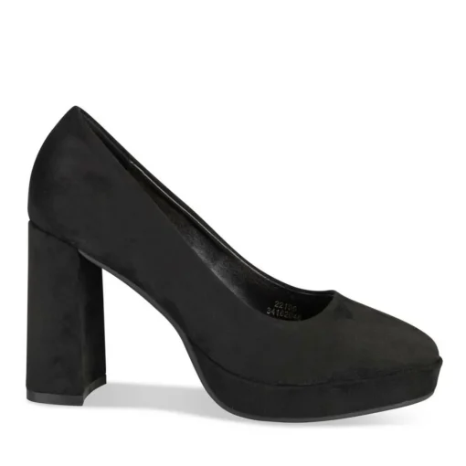 Escarpins Plateforme NOIR Femme Motif Uni A Enfiler