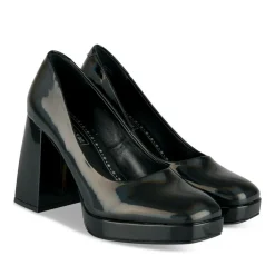 Escarpins Plateforme NOIR Femme Motif Uni A Enfiler
