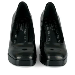 Escarpins Plateforme NOIR Femme Motif Uni A Enfiler